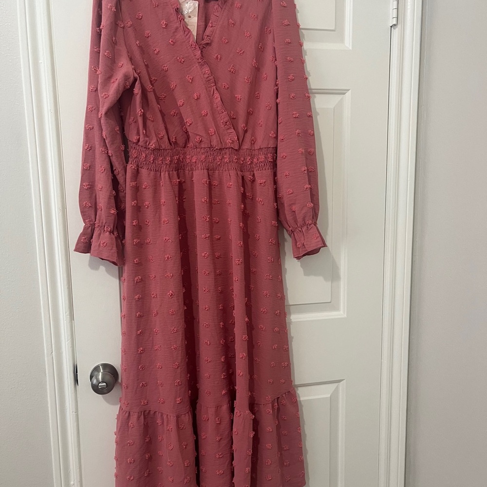 Elegant Pink Women's Dress